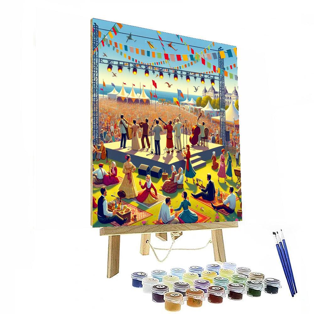 Vancouver Folk Music Festival Number Painting