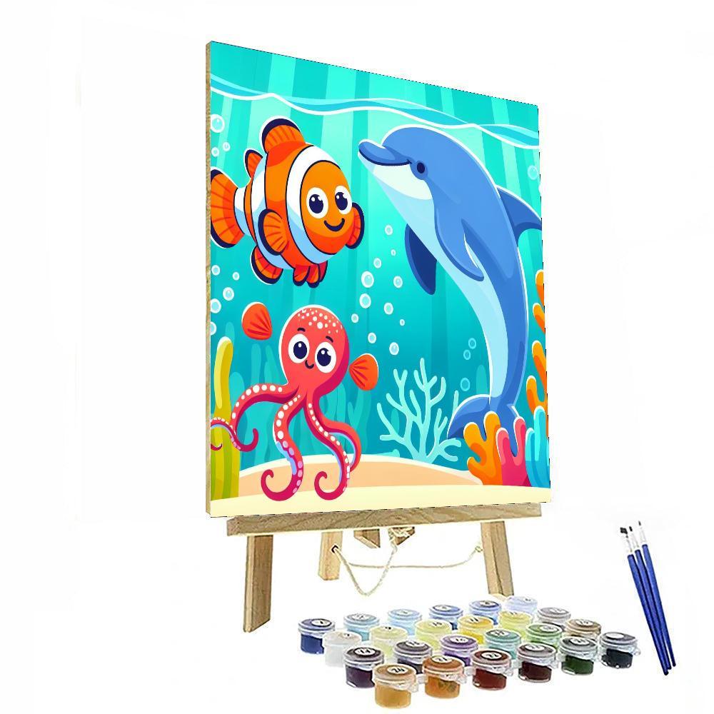 Lively Aquarium World DIY Paint By Numbers