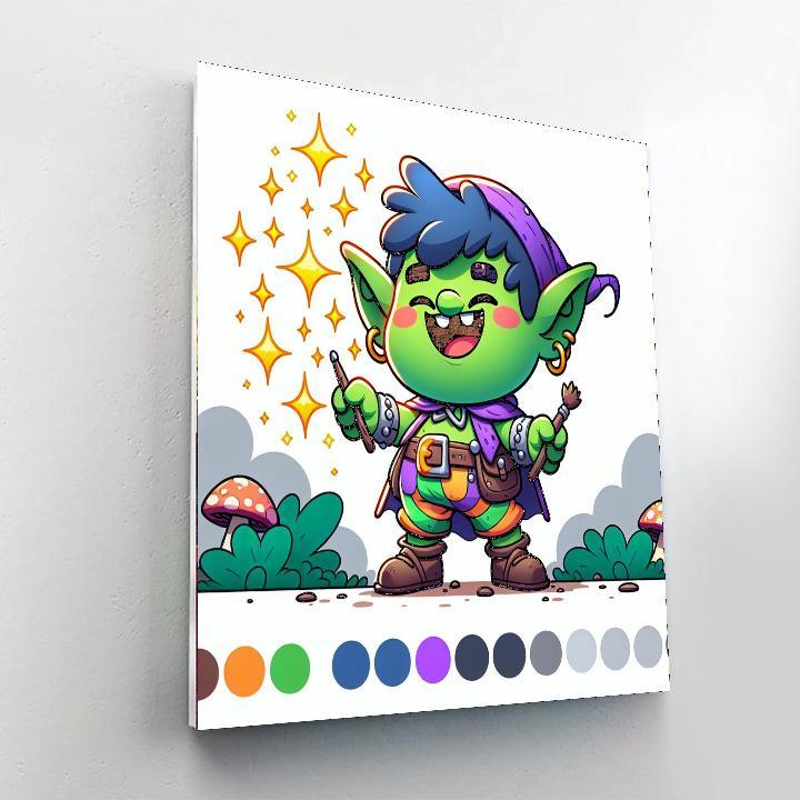 Giggle-worthy Goblin DIY Paint By Numbers