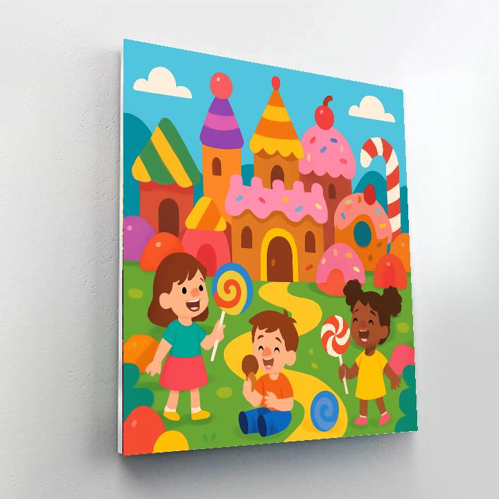 Charming Candy Kingdom Paint By Numbers Kits