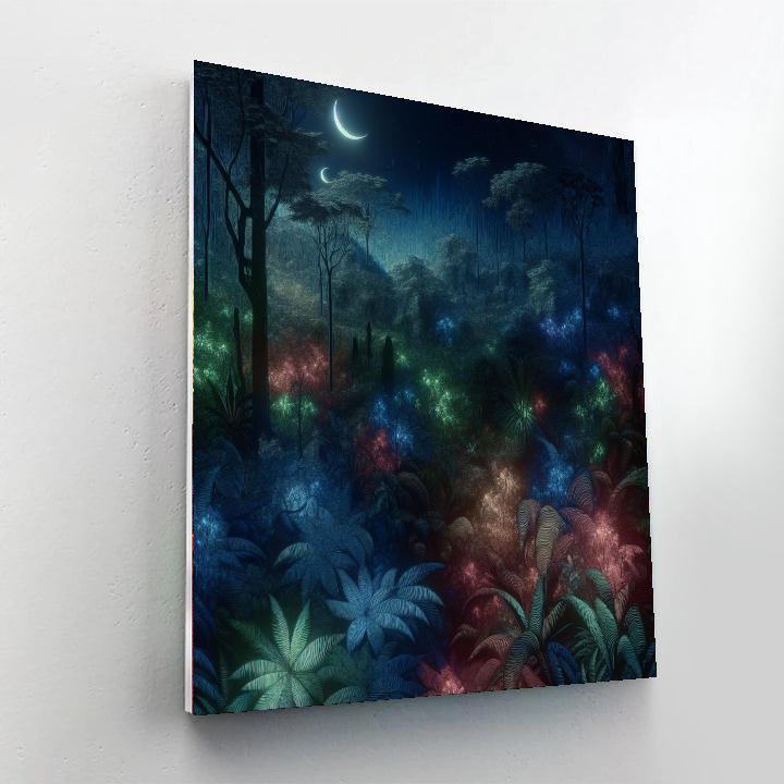 Midnight Jungle Adventure Paint By Numbers Art
