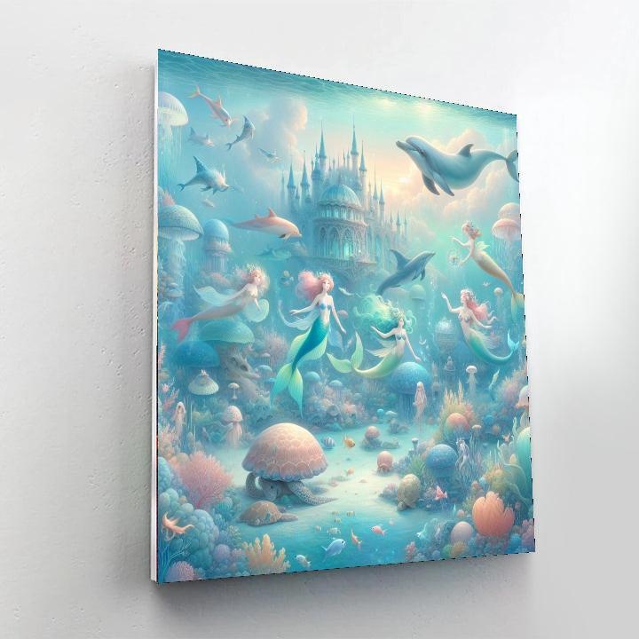 Ethereal Mermaid Kingdom Paint By Color