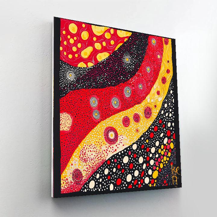 Yayoi Kusama Inspired Rhythms Of Infinity  DIY Paint By Numbers