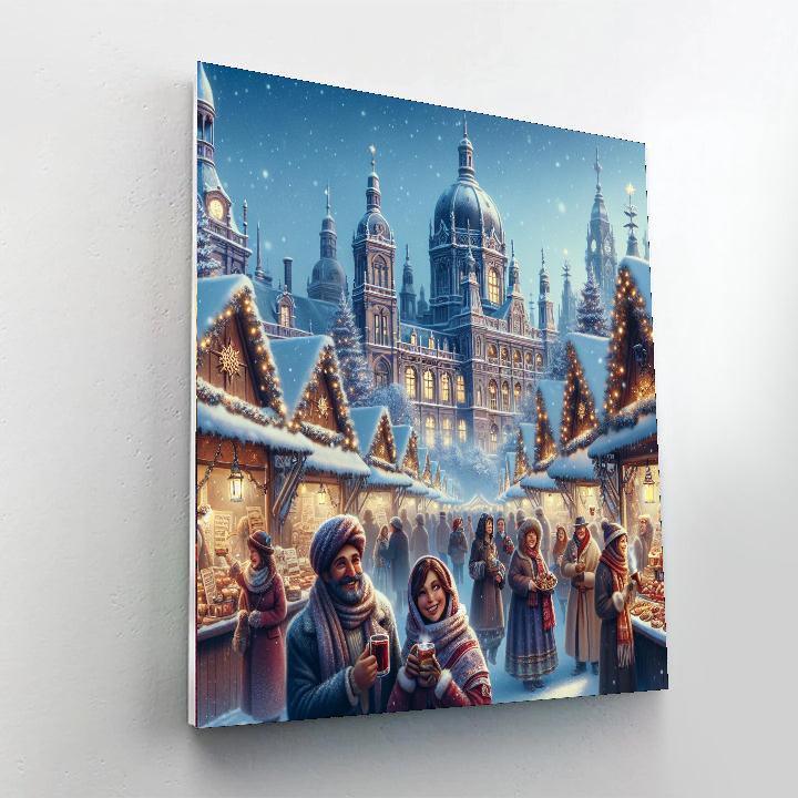 Krakow Christmas Market - Krakow DIY Paint By Numbers