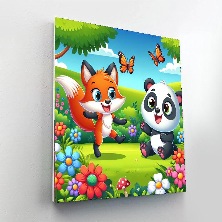 Colorful Animal Adventures Numbered Painting Kits