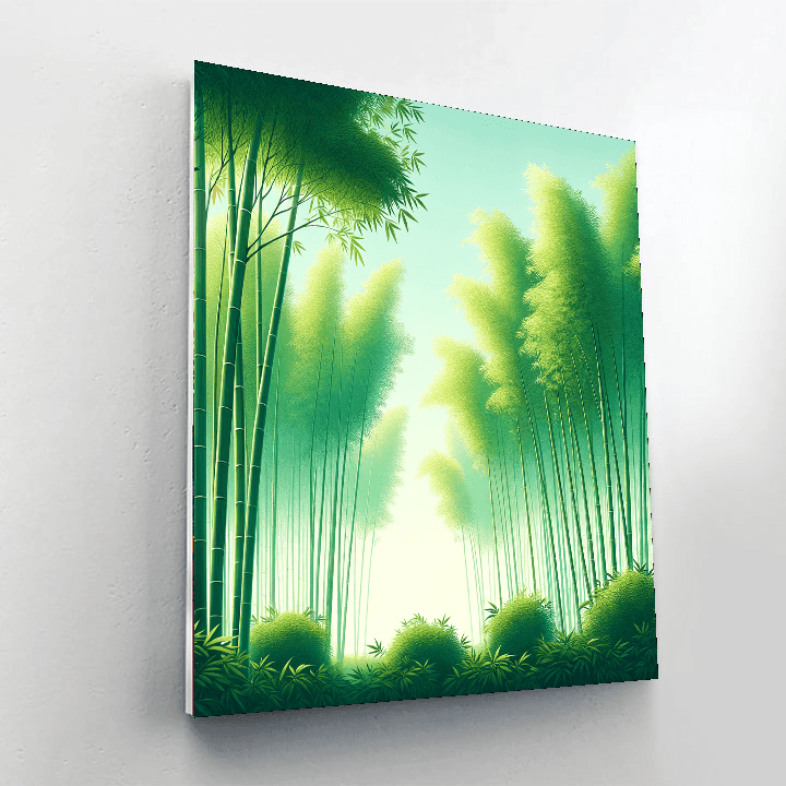 Soothing Bamboo Harmony Paint By Number