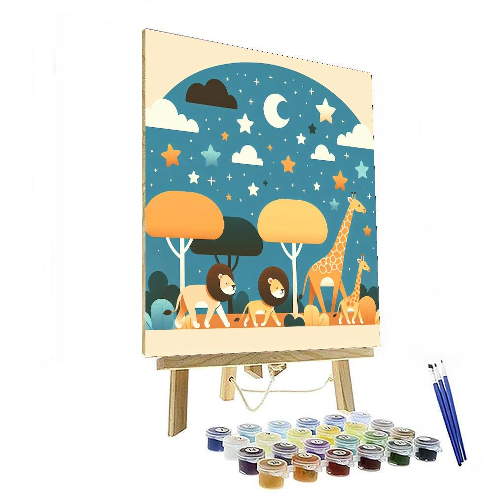 Starry Safari Starlight Numbered Painting Kits