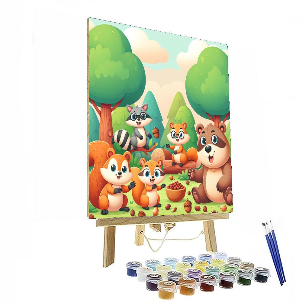 Nutty Neighbors Paint By Numbers Art