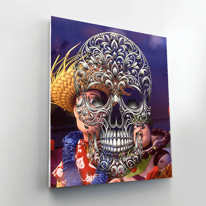 Gothic Skull Mystery DIY Paint By Numbers