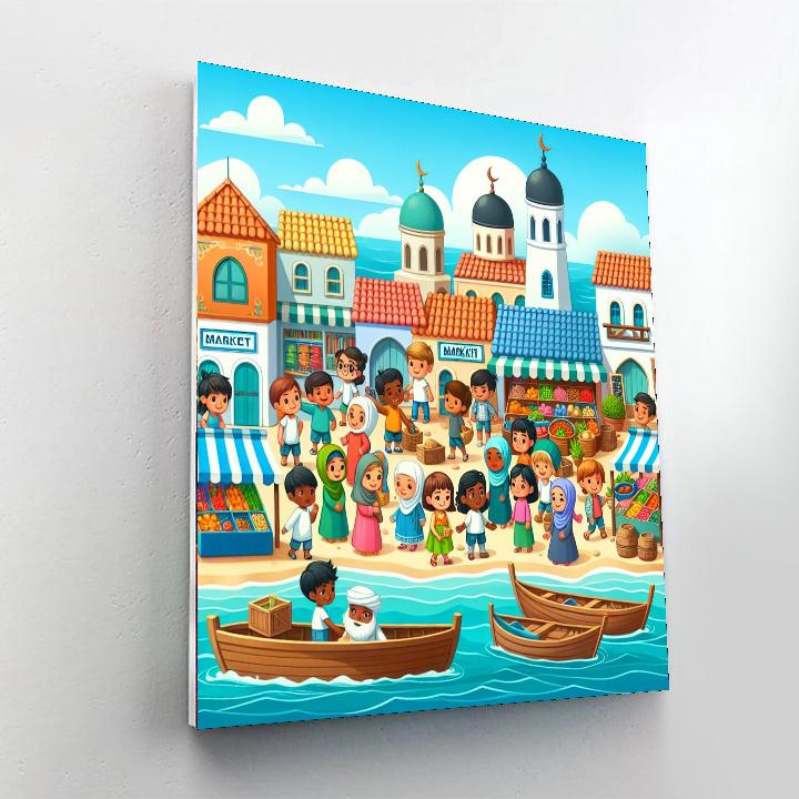 Seaside Village Excursion Numbered Painting Kits