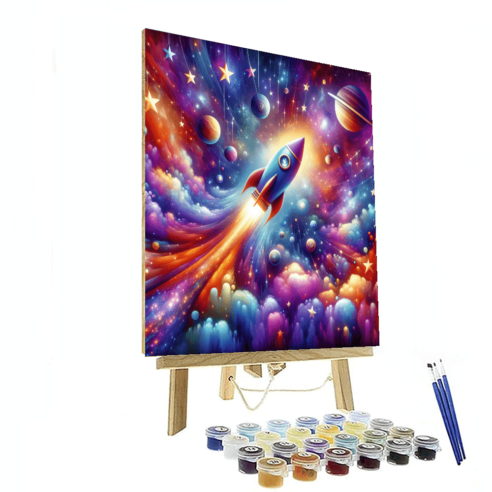 Dynamic Space Odyssey Painting By Numbers Kit