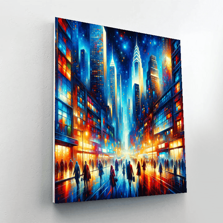 Vivid City Streets DIY Paint By Numbers