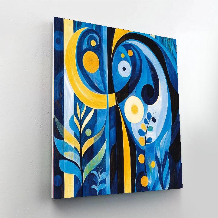 Joan Miró Inspired Surreal Landscape Of Dreams  Painting Number Kit