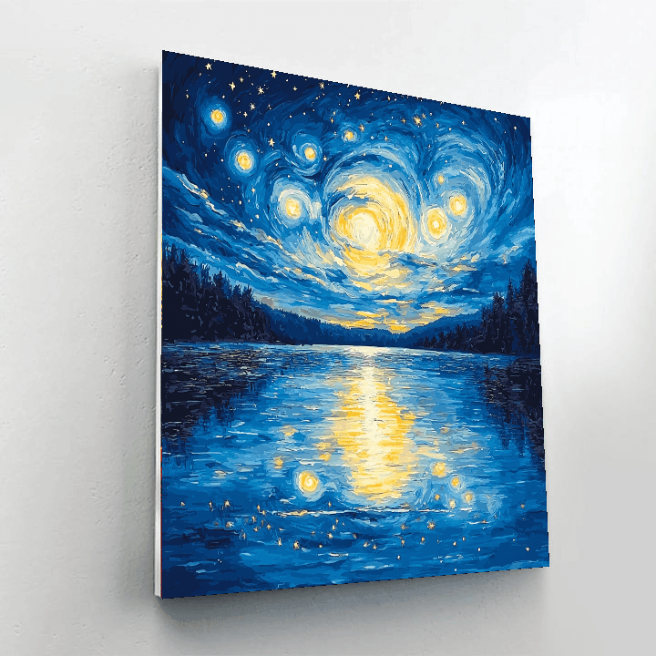 Vincent Van Gogh Inspired Beneath The Stars  Paint By Numbers Art