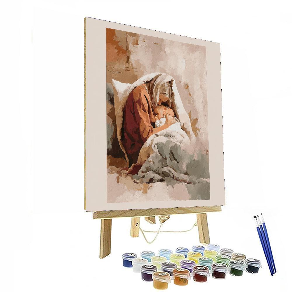 Cozy Afternoon Naptime Number Painting