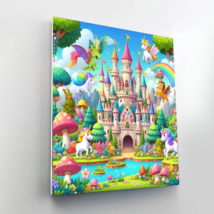 Fairytale Kingdom Castle Numbered Painting Kits