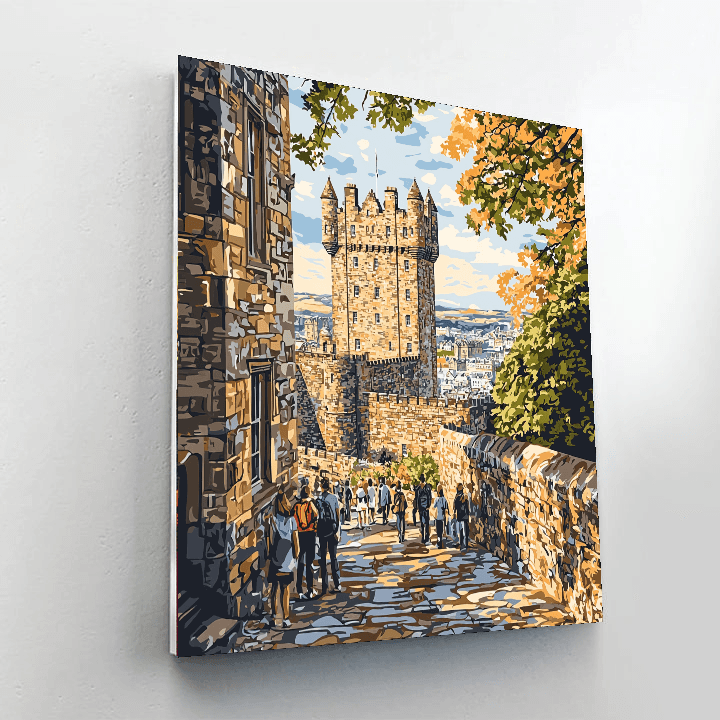 Edinburgh Castle Numbered Painting Kits