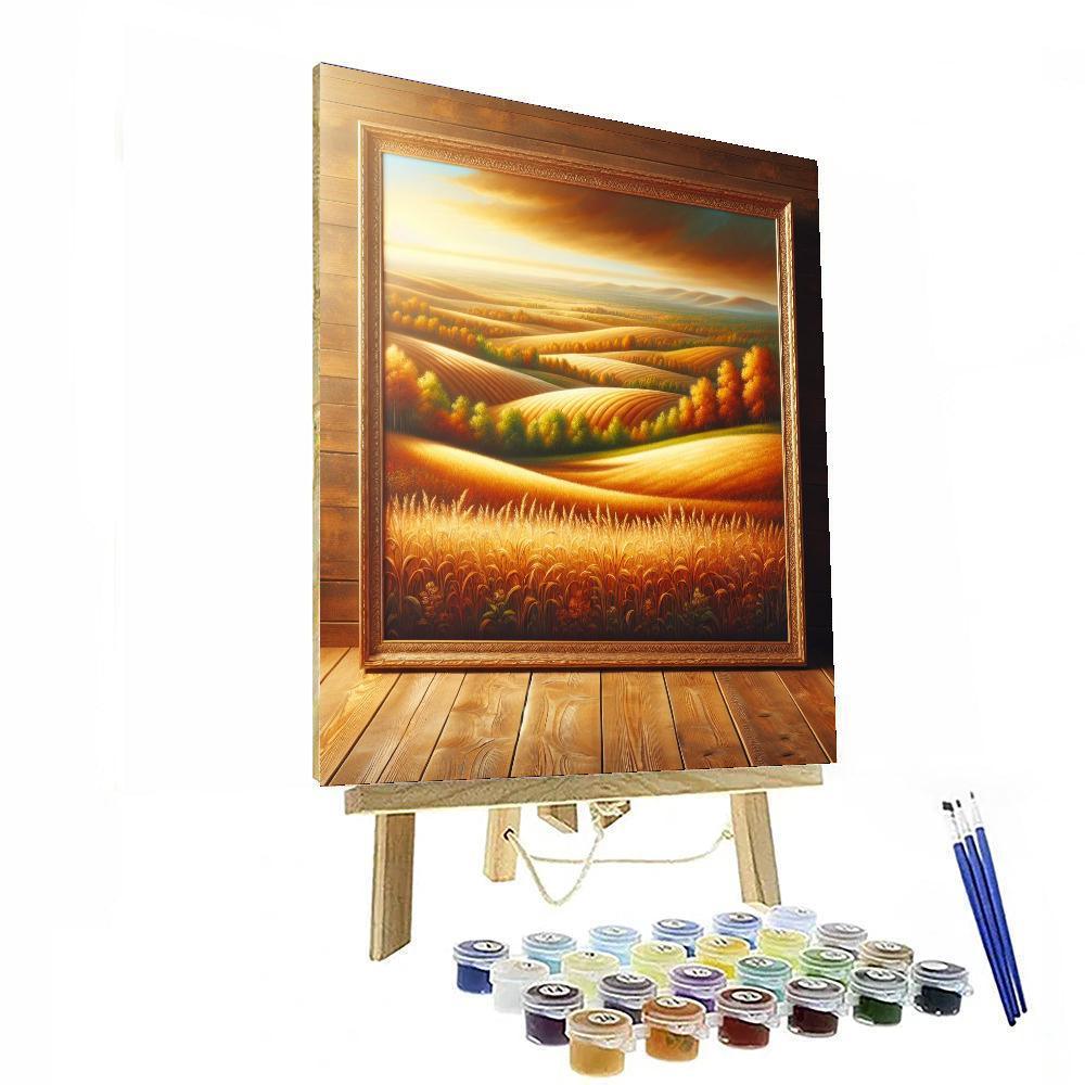 Golden Autumn Fields Paint By Color