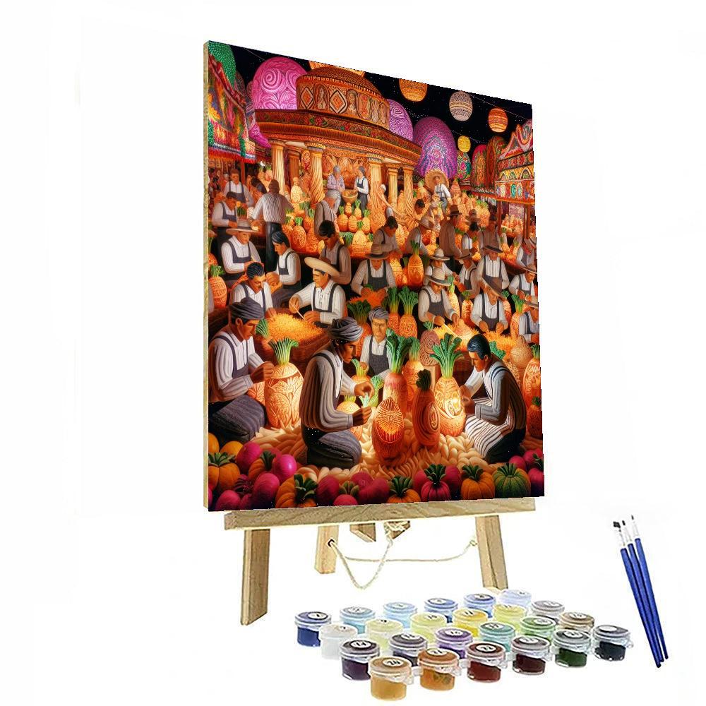 The Night Of The Radishes Painting Number Kit