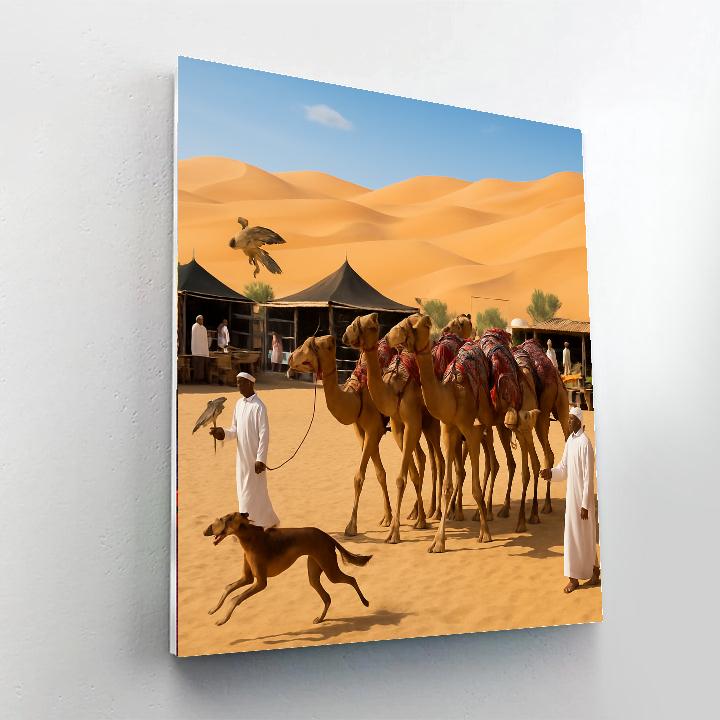 Camel Festival - Uae Painting By Numbers Kit
