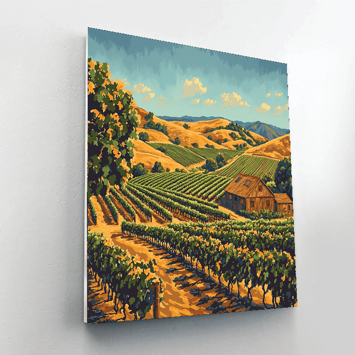 Napa Valley Vineyards - Napa Paint By Numbers Kits