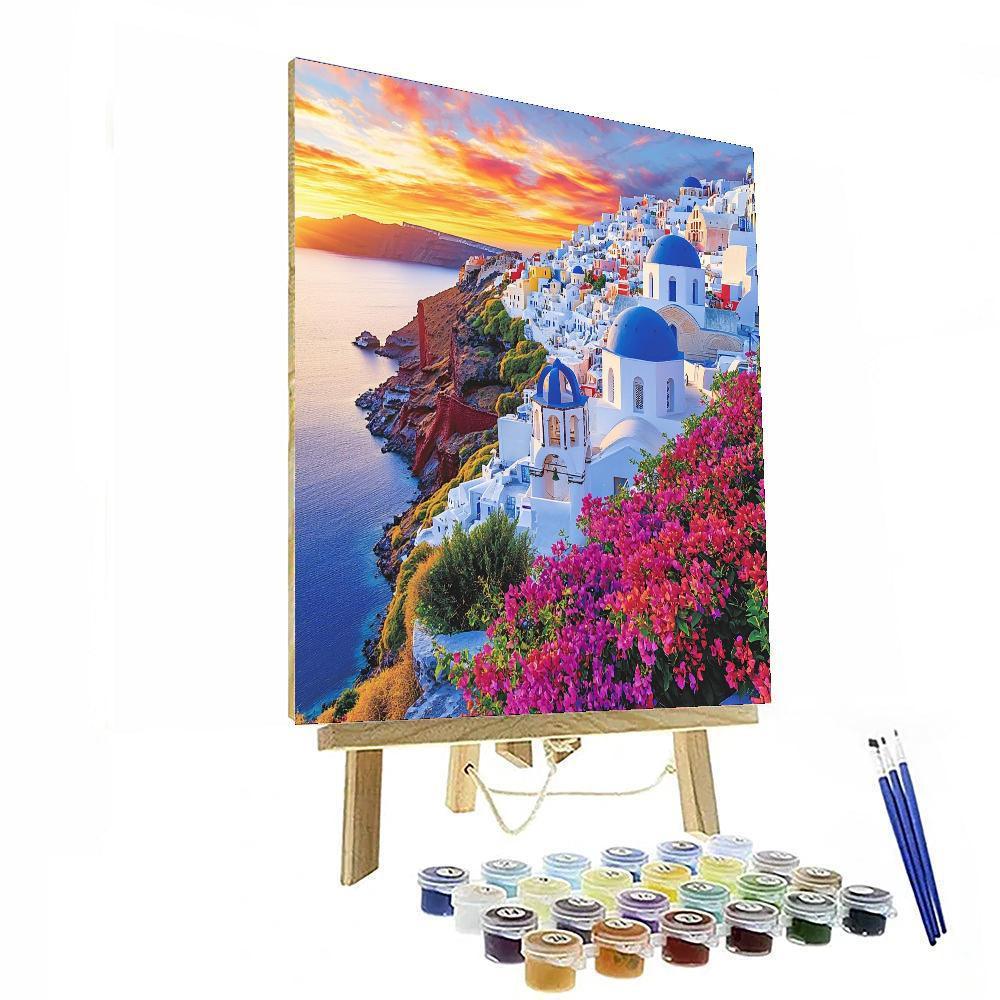 Oia Village - Santorini Paint By Number