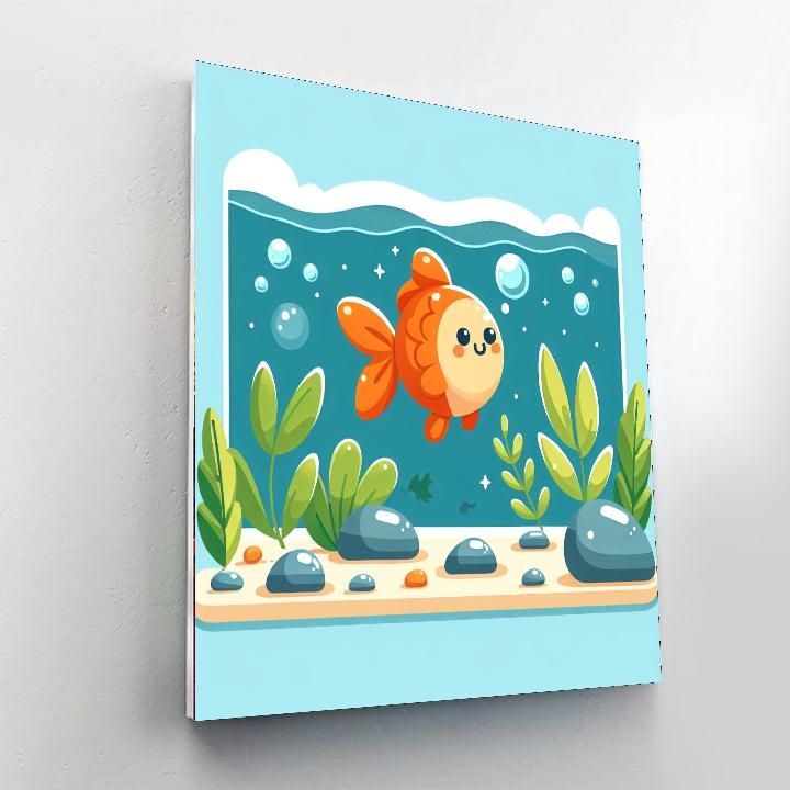Adventurous Goldfish Paint By Number