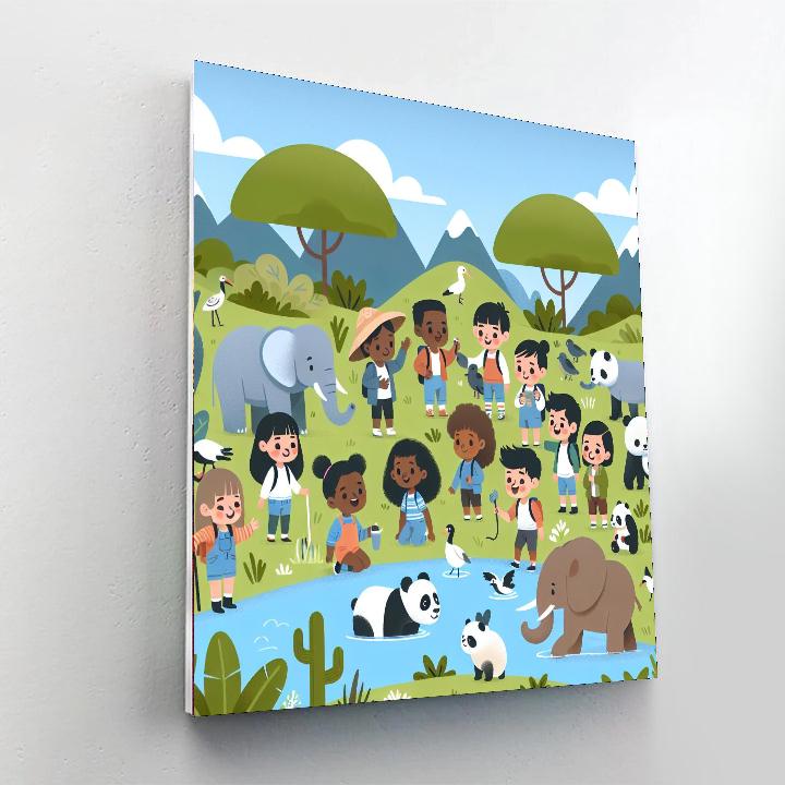 Wildlife Conservation Mission DIY Paint By Numbers