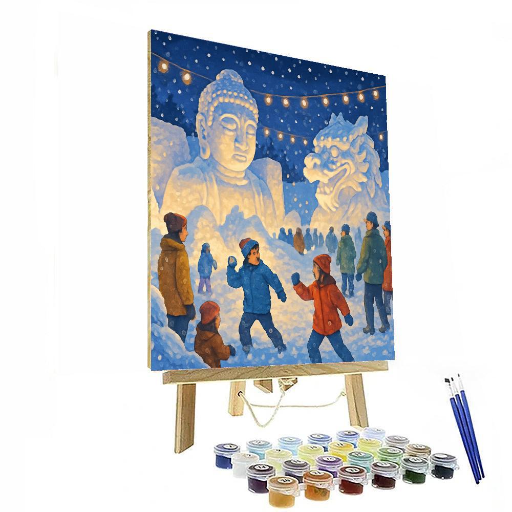 Ojiya Snow Festival - Japan Painting Number Kit