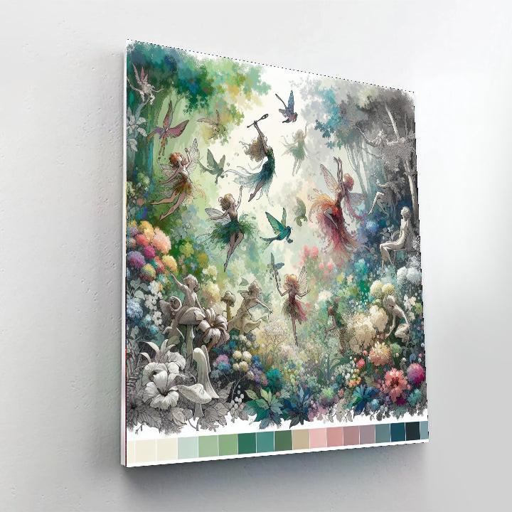 Fairy Woodland Gathering Numbered Painting Kits