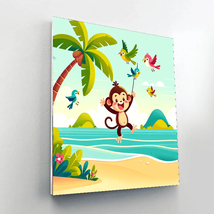 Tropical Paradise Exploration Paint By Numbers Art