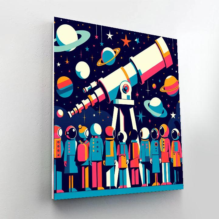 Galactic Adventure Club Painting Number Kit