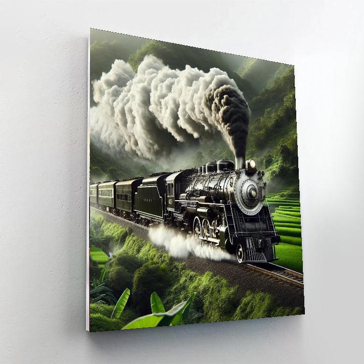 Historic Steam Train Adventure Paint By Number
