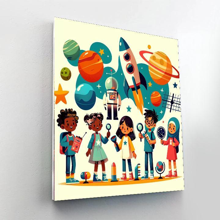 Space Pioneer Journey Paint By Numbers