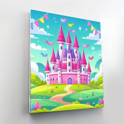 Happy Castle Painting Number Kit