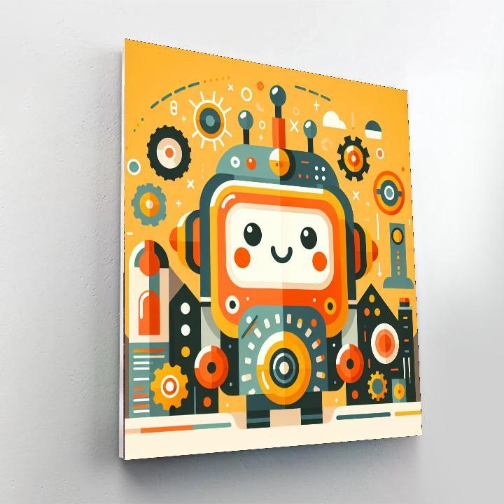 Robot Kingdom DIY Paint By Numbers