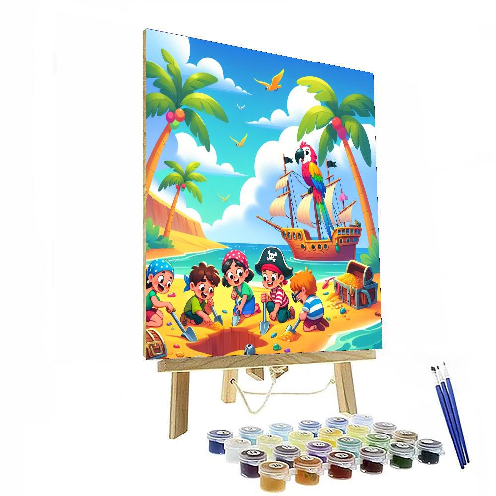 Pirate Island Treasure Quest Painting Number Kit