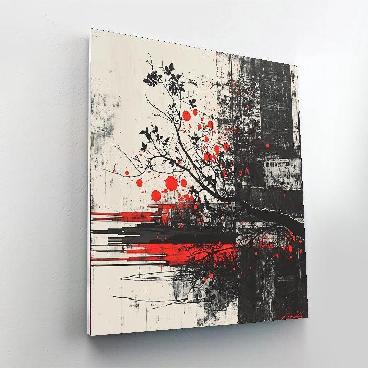 Banksy Inspired Nature's Resilience  Paint By Number