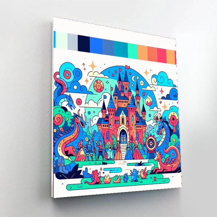 Castle Of Magic And Spells Paint By Numbers Art