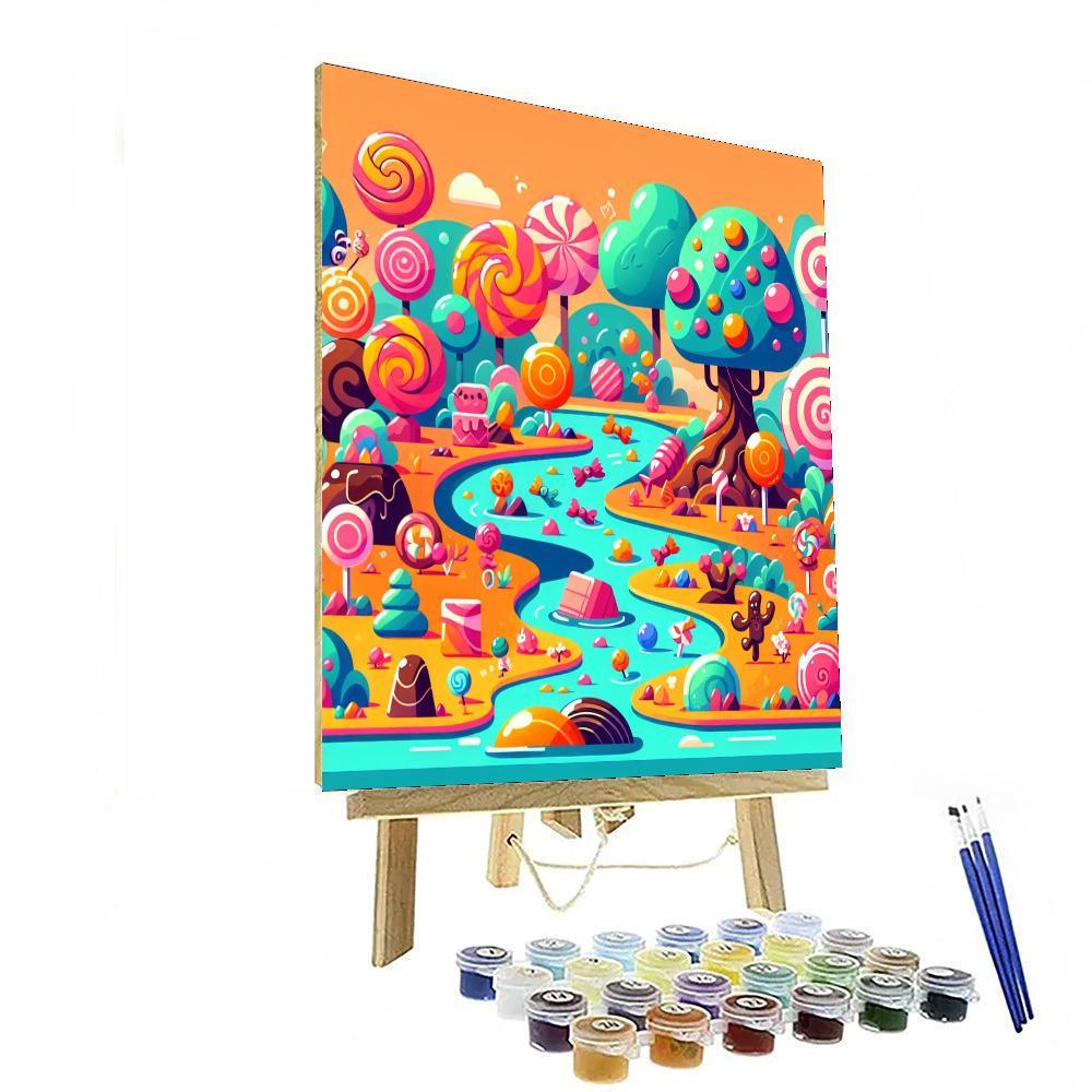 Delightful Candy Adventure Number Painting