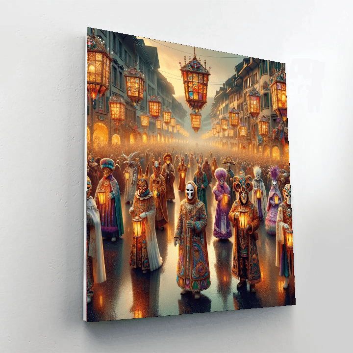 Carnival Of Basel - Basel, Switzerland Painting By Numbers Kit
