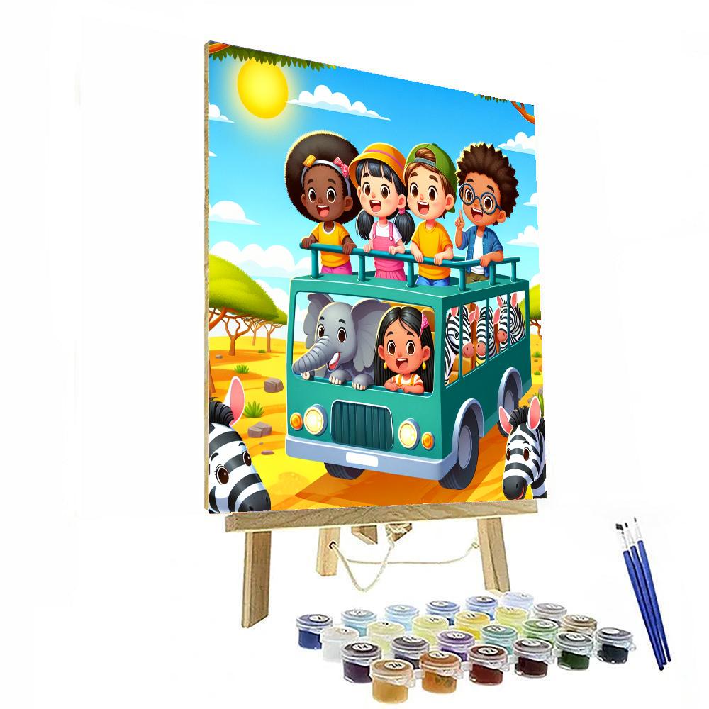 Fun Wildlife Safari Number Painting
