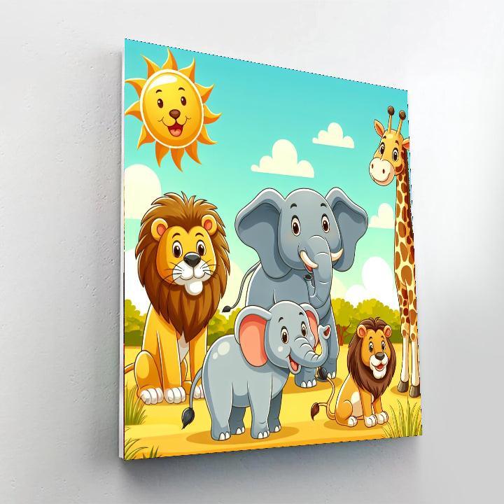 Wildlife Safari Painting Paint By Numbers Kits