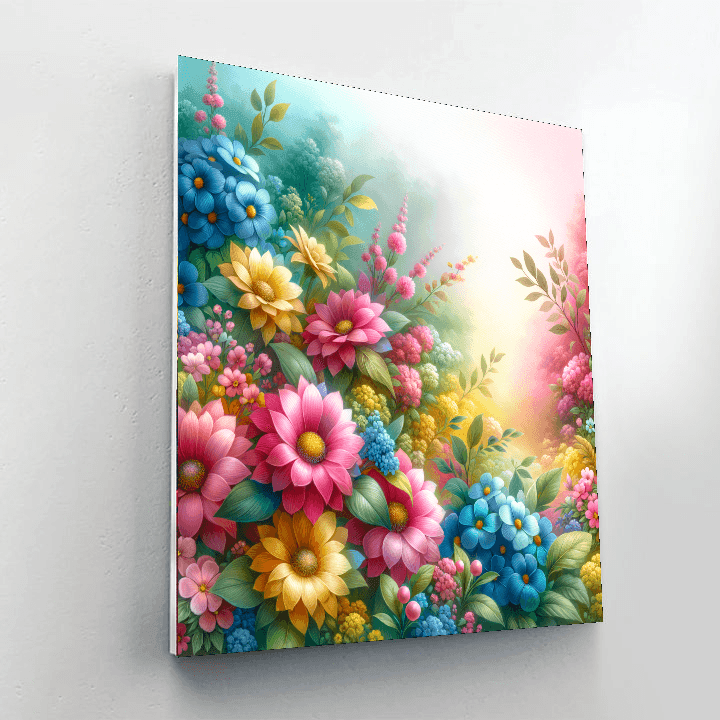 Spring Blossoms DIY Paint By Numbers