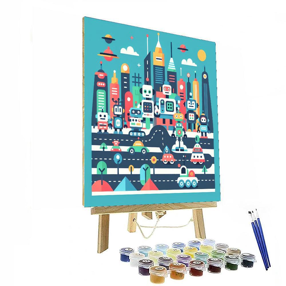 Robot Exploration Painting By Numbers Kit