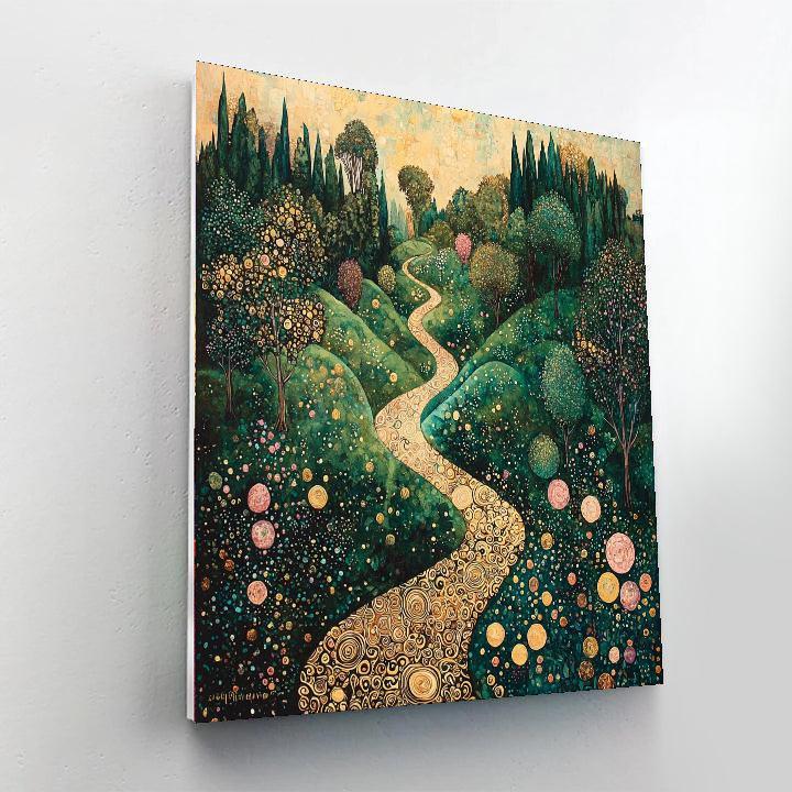 Gustav Klimt Inspired Artful Garden  Paint By Numbers