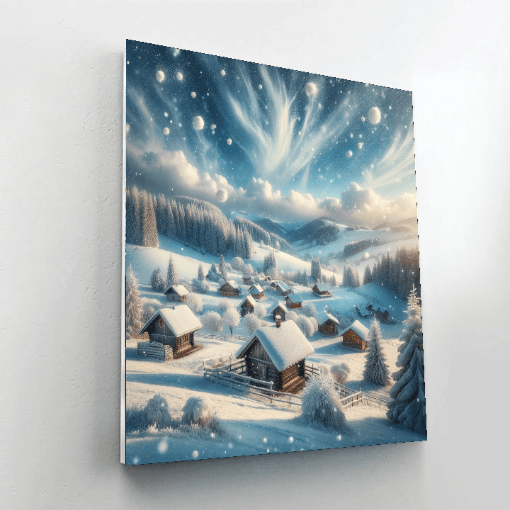 Winter Wonderland Landscape Paint By Numbers