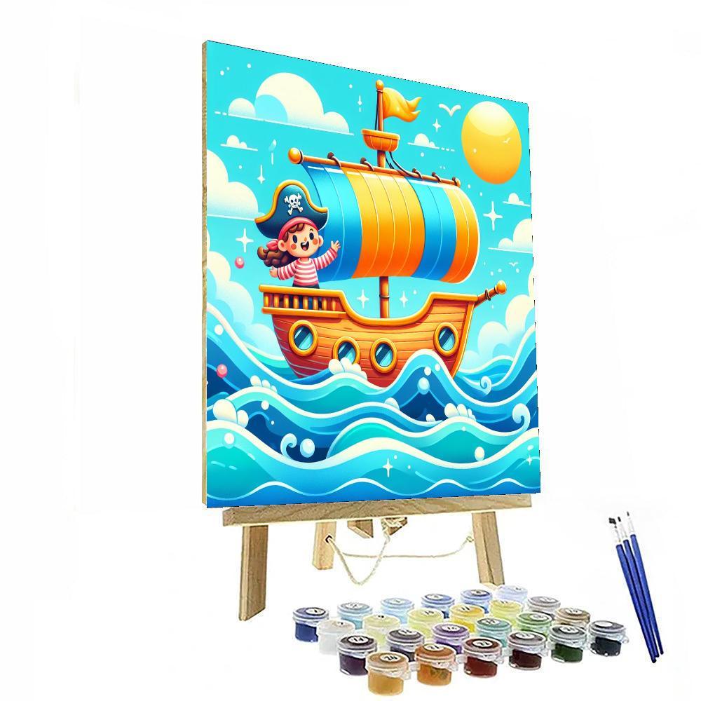Joyful Pirate Adventure Paint By Color