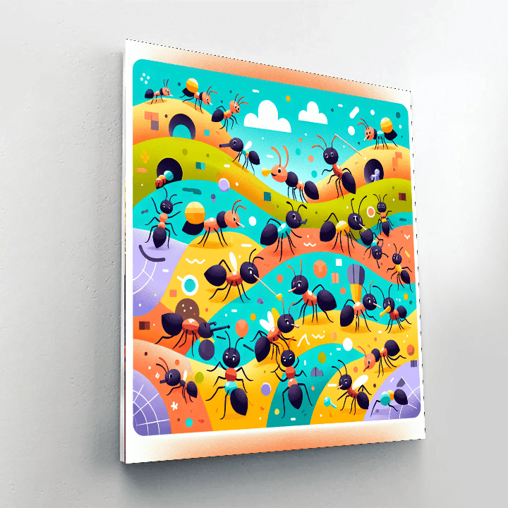 Adventurous Ant Colony Number Painting