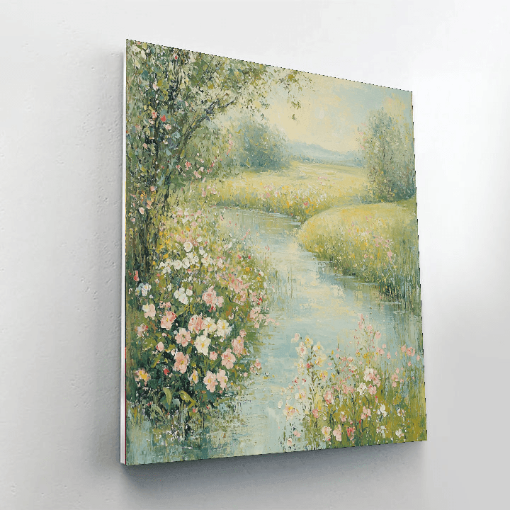 Berthe Morisot Inspired Reflections Of Spring  Paint By Numbers Art